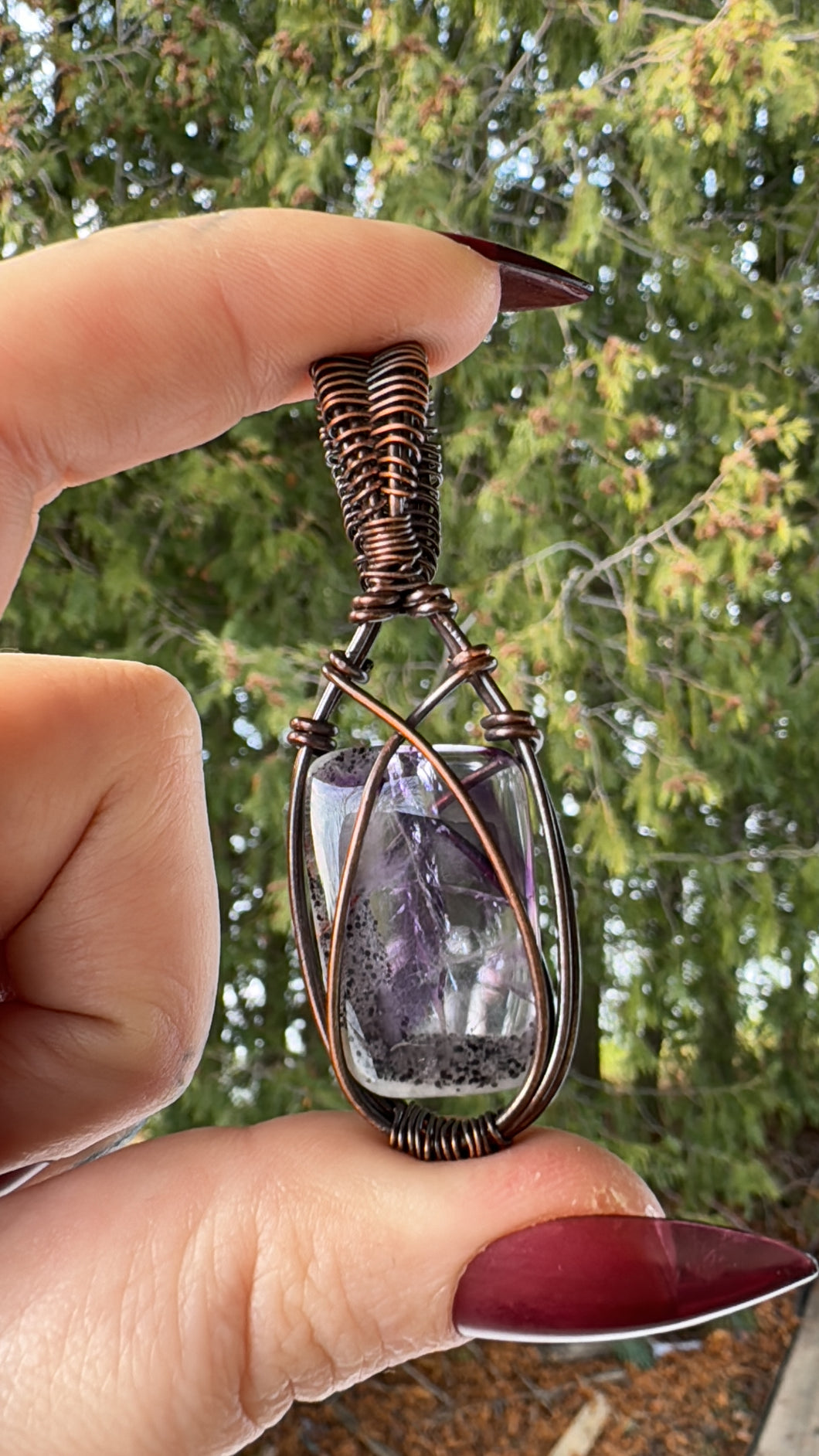 Trapiche Amethyst Pendant