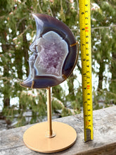 Load image into Gallery viewer, Beautiful Agate Moon with Stand
