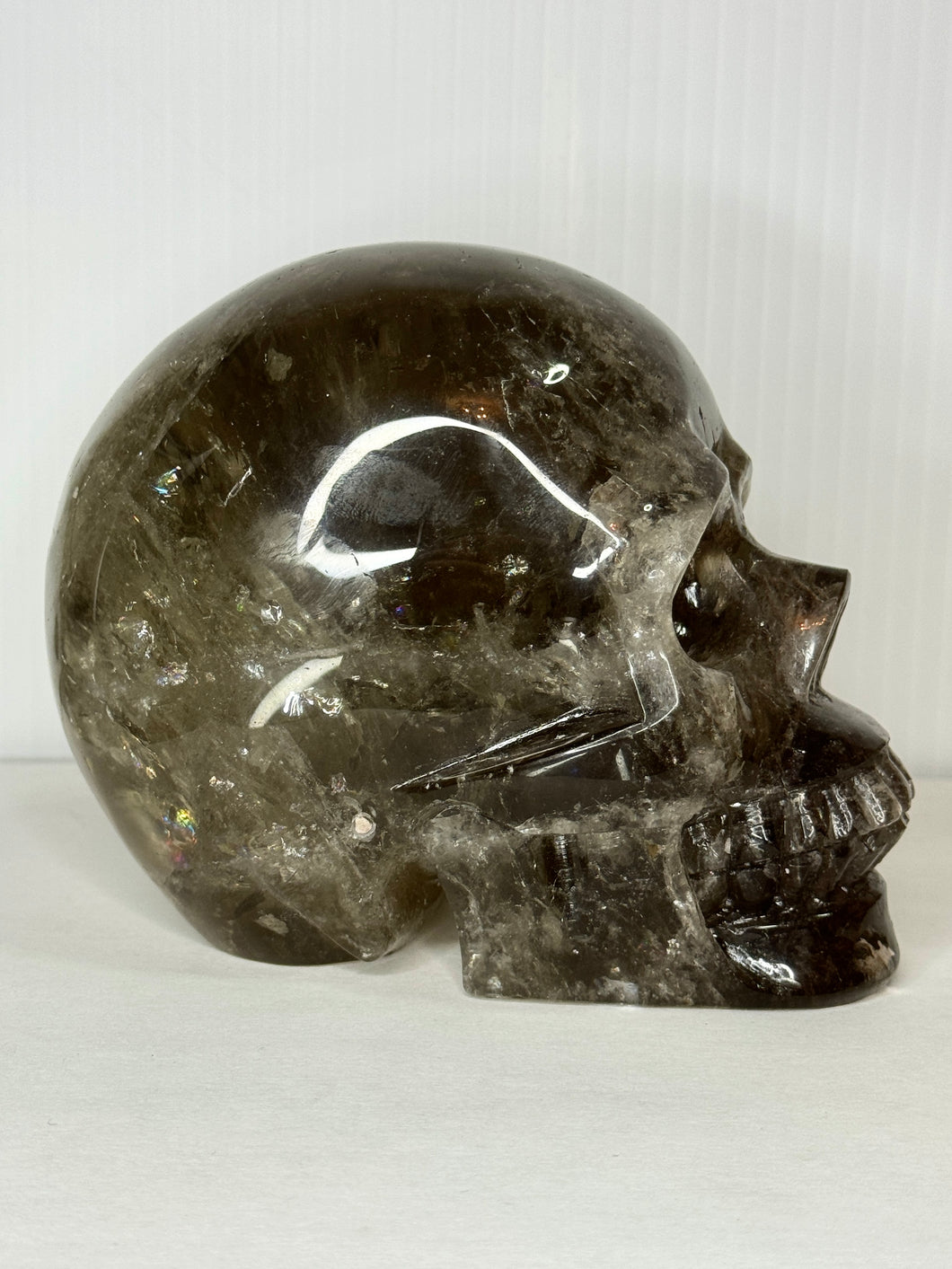 Large Smoky Citrine Skull