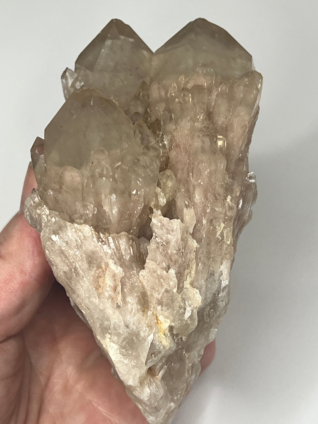 Natural Smokey Luena Cascading Phantom Quartz