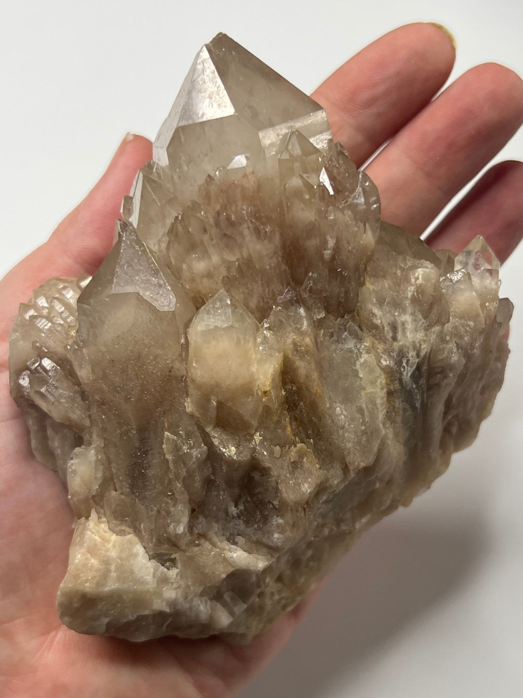 Natural Smokey Luena Cascading Phantom Quartz