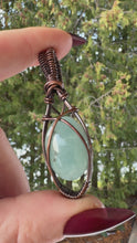 Load and play video in Gallery viewer, Aquamarine Pendant
