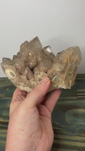 Load and play video in Gallery viewer, Natural Smokey Luena Cascading Phantom Quartz
