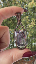 Load and play video in Gallery viewer, Trapiche Amethyst Pendant
