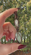 Load and play video in Gallery viewer, Moonstone &amp; Aquamarine Pendant
