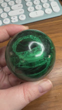 Load and play video in Gallery viewer, Malachite Sphere
