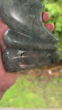 Load and play video in Gallery viewer, Self Standing Labradorite Moon
