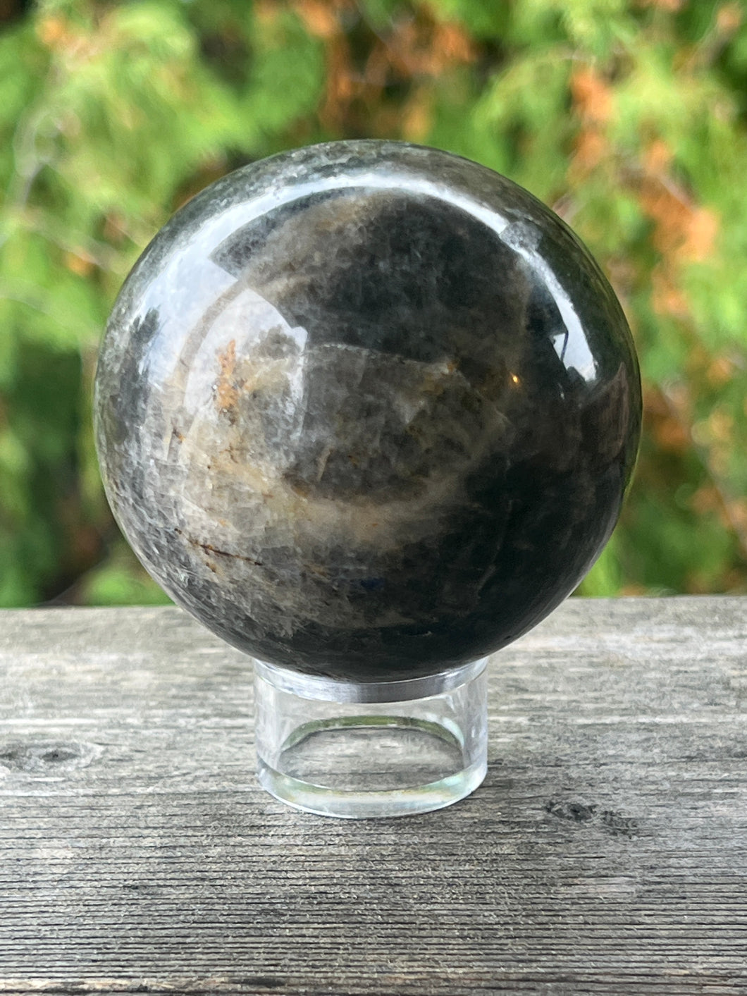 Black Moonstone Sphere - 75mm