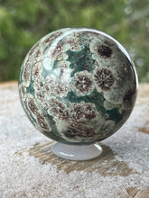 Load image into Gallery viewer, Green Flower Agate Spheres
