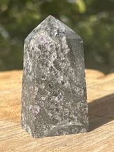 Load image into Gallery viewer, Black Sphalerite with Purple Fluorite Inclusions
