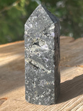 Load image into Gallery viewer, Black Sphalerite with Purple Fluorite Inclusions
