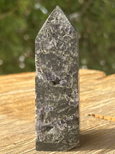 Load image into Gallery viewer, Black Sphalerite with Purple Fluorite Inclusions
