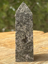 Load image into Gallery viewer, Black Sphalerite with Purple Fluorite Inclusions
